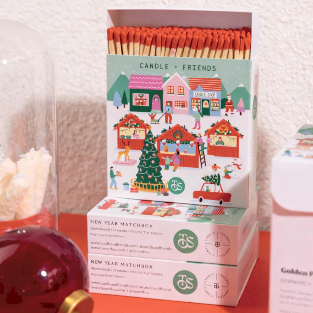 Candle and Friends x To's With Us Giant Kibrit (Kibrit Uç Rengi Kırmızı)