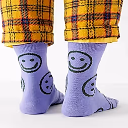 Crew Socks - Lavender Happy
