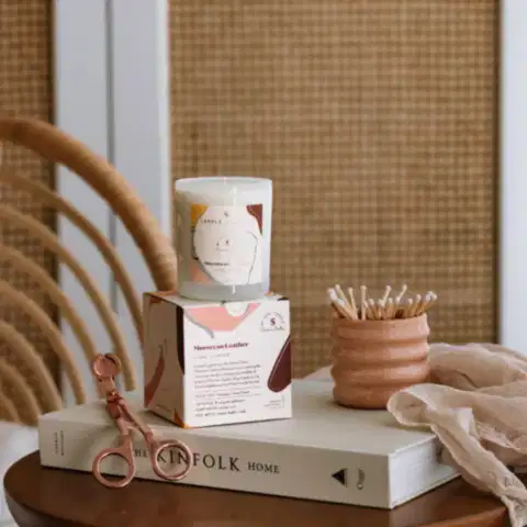 No.5 Moroccan Leather Cam Mum Small